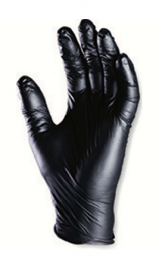 Jednorázové nitrilové rukavice EUROTECH - černé, nepudrované EUROTECHNIQUE