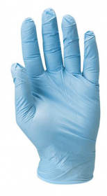 Jednorázové nitrilové rukavice EUROTECH - modré, pudrované EUROTECHNIQUE