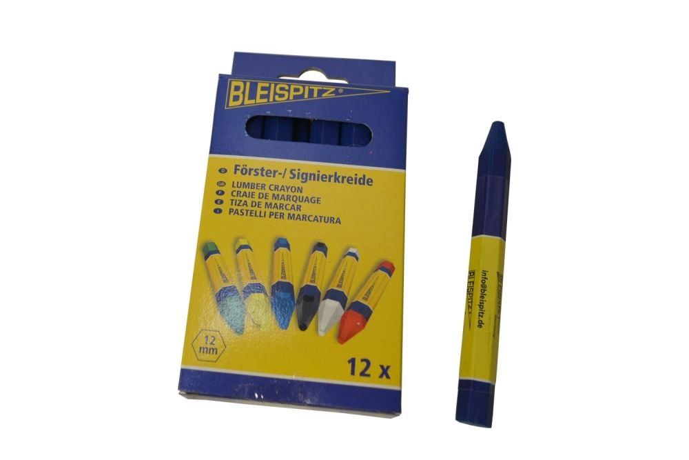 Lesnická křída Bleispitz 12mm,12ks/balení modrá