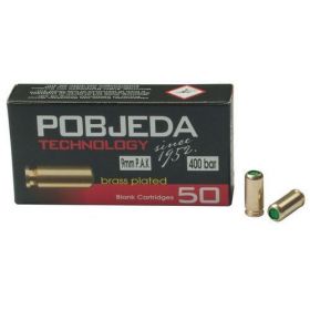 Startovací náboje Pobjeda 9mm pistole 50ks