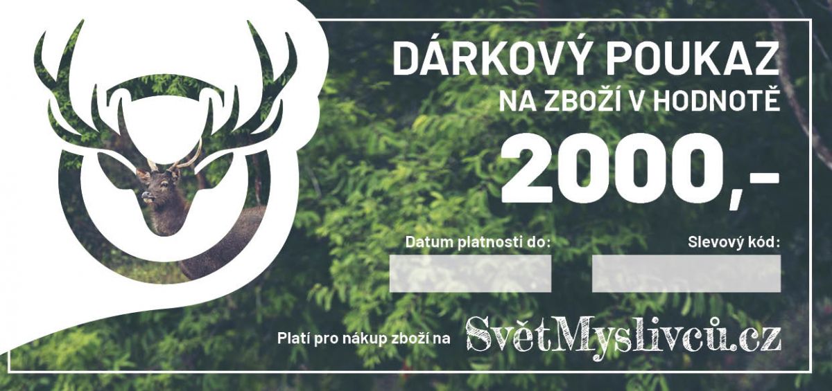 Dárkový poukaz 2000,- SvetMyslivcu.cz