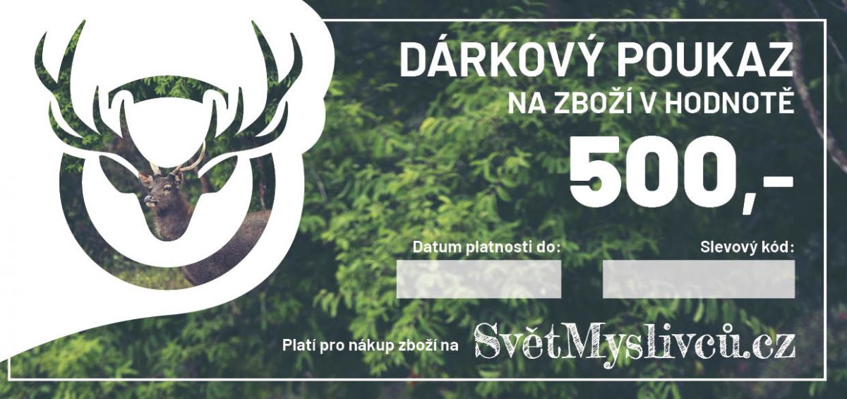 Dárkový poukaz 500,- SvetMyslivcu.cz