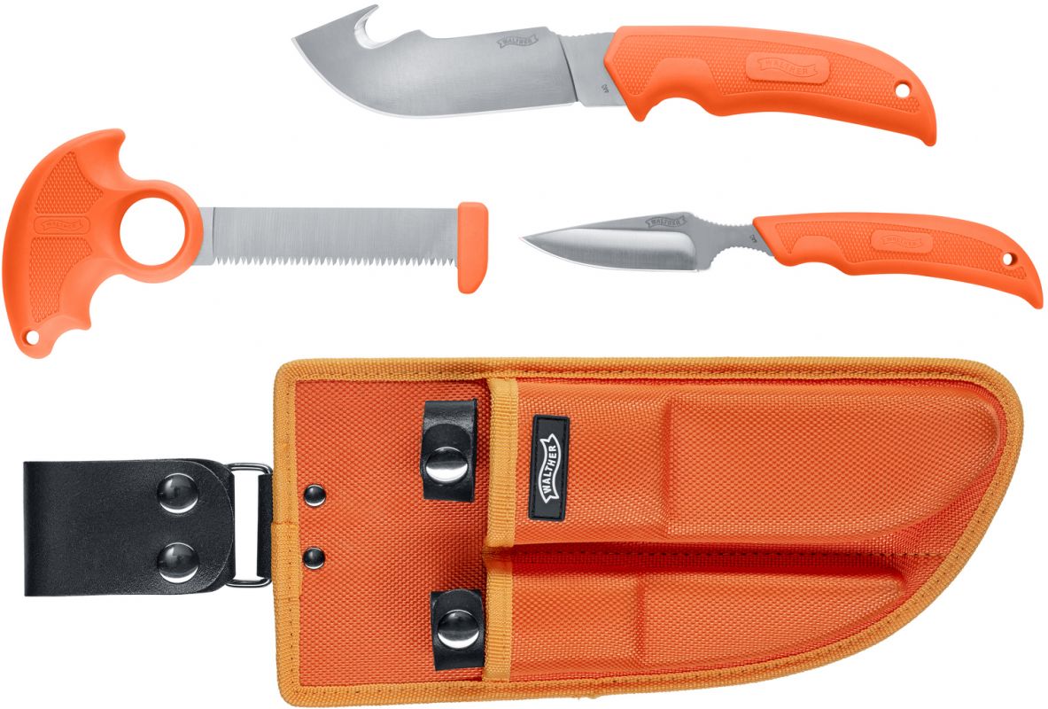 Nůž Walther Hunting Knife Set oranžový