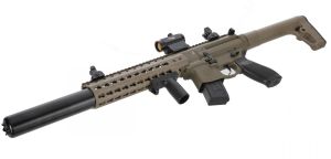 Vzduchovka Sig Sauer MCX FDE 4,5mm s kolimátorem