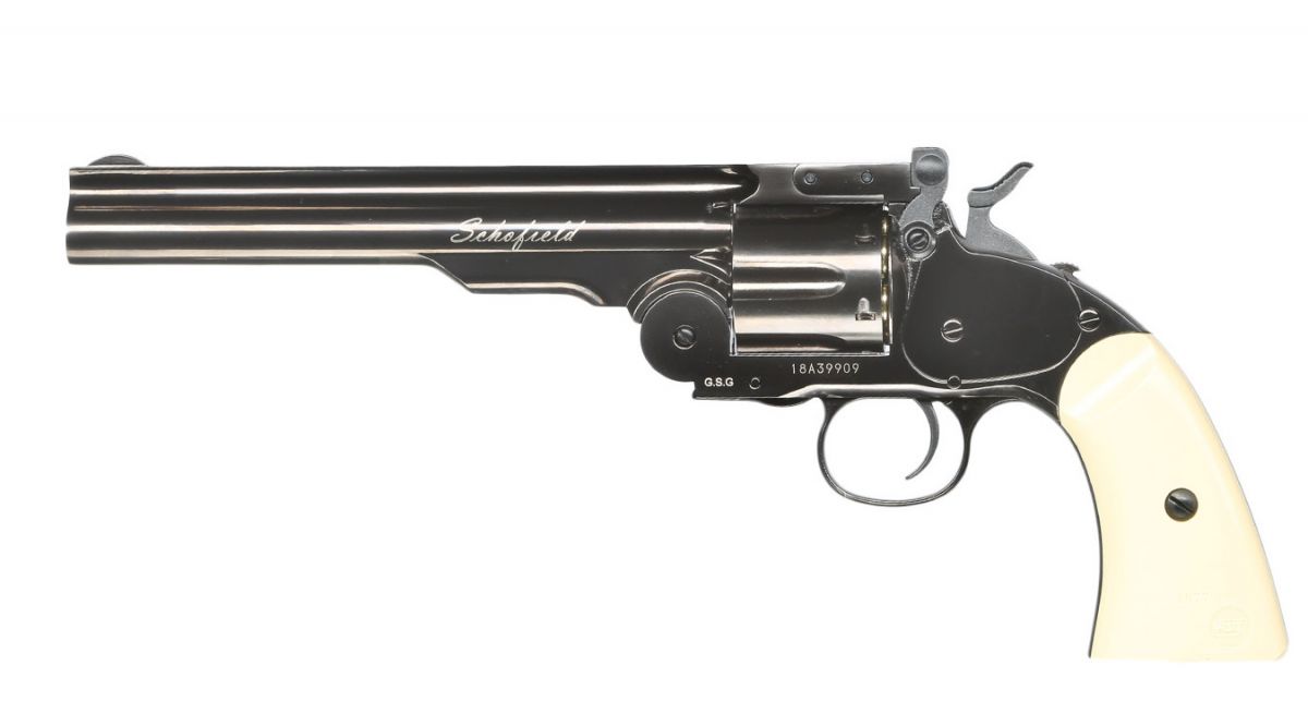 Vzduchový revolver ASG Schofield 6" Šedá 4,5mm
