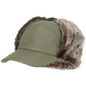 Čepice s kšiltem TRAPPER zimní ZELENÁ FOX Outdoor