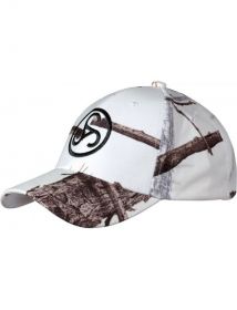 Čepice Sauer - bílá, maskáčová kšiltovka s logem Sauer (Camo-Cap Snow)
