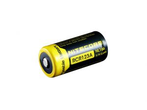 NITECORE RCR123A nabíjecí Li-Ion aku, 650mAh 3,7V 2,4Wh