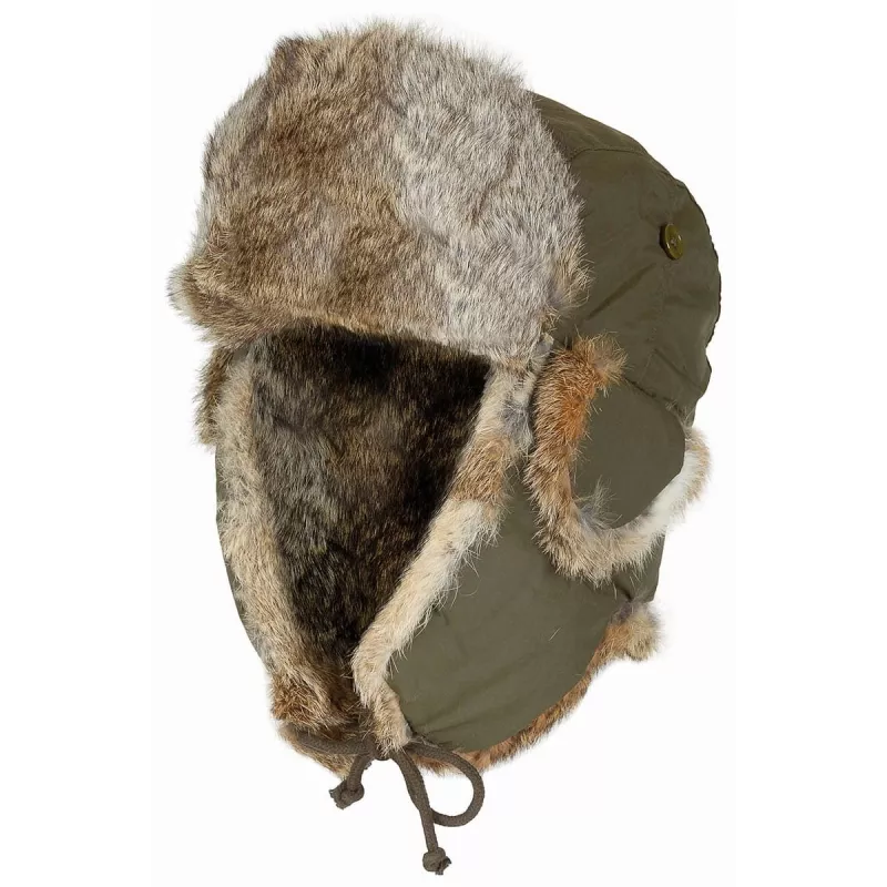 Beranice zimní králičí kožešina ZELENÁ MFH