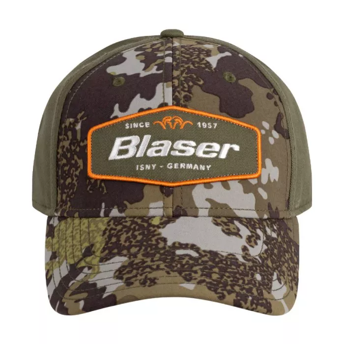 Lovecká čepice Blaser našitý znak - camo