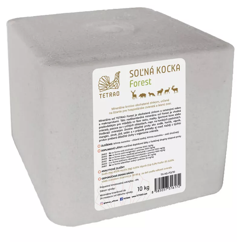 Minerální solná kostka TETRAO 10 kg Forest
