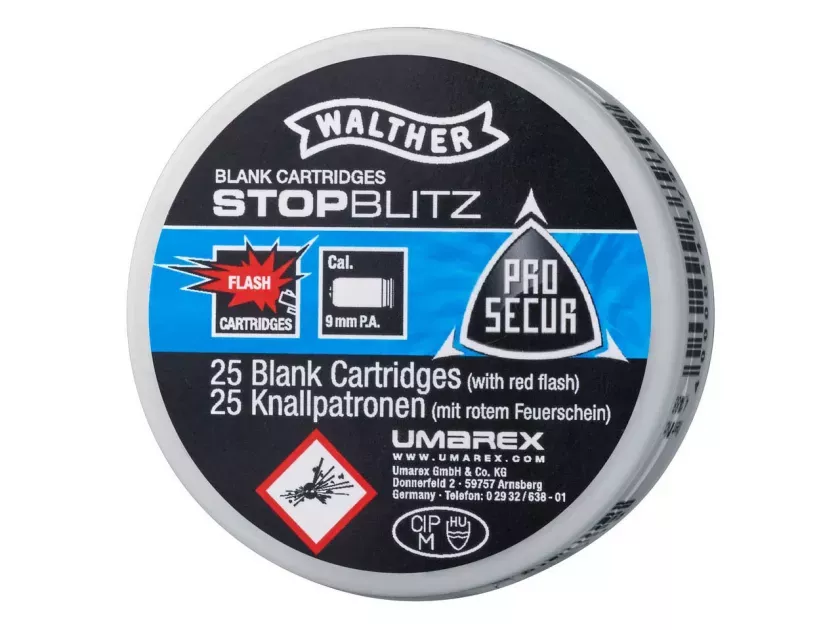 Startovací náboje Walther Flash 9mm pistole 25ks