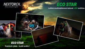 Čelová Svítilna Eco Star Černá NexTORCH