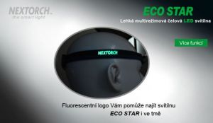 Čelová Svítilna Eco Star Černá NexTORCH
