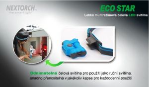 Čelová Svítilna Eco Star Černá NexTORCH