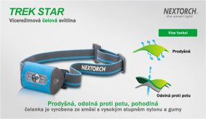 Multifunkční čelová svítilna NexTORCH TREK STAR