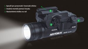 Taktická svítilna NexTORCH WL10X Executor