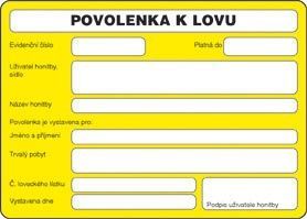 Povolenka k lovu