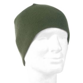 Čepice BEANIE pletená POLYACRYL zelená