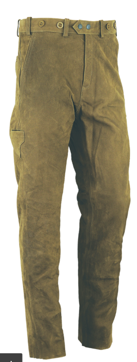 Kalhoty kožené zelené Rabenau Olivgrün Carl Mayer