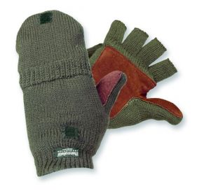 Lovecké rukavice pletené s krytkou prstů | L, XL, XXL