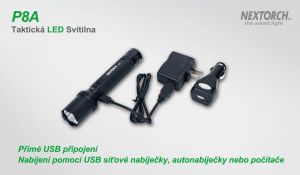 Taktická svítilna NexTORCH P8A